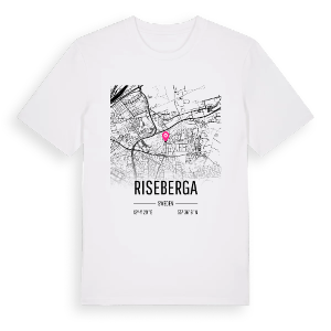 Riseberga karta t-shirt – ekologisk bomull t-shirt från Pinshirt