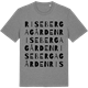 Mid Heather Gray t-shirt med Risebergagården ordlek t-shirt