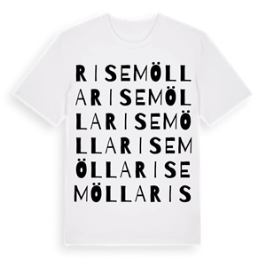 Risemölla ordlek t-shirt – ekologisk bomull t-shirt från Pinshirt