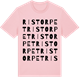 Pink Cotton t-shirt med Ristorpet ordlek t-shirt
