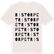 Vintage White t-shirt med Ristorpet ordlek t-shirt