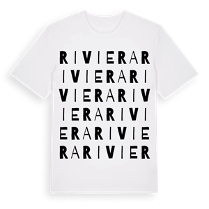 Riviera ordlek t-shirt – ekologisk bomull t-shirt från Pinshirt