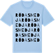 Blue Soul t-shirt med Röda smedja ordlek t-shirt