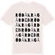 Vintage White t-shirt med Rödåkragården ordlek t-shirt