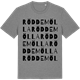 Mid Heather Gray t-shirt med Röddemölla ordlek t-shirt
