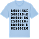 Blue Soul t-shirt med Röddinge Södergård ordlek t-shirt
