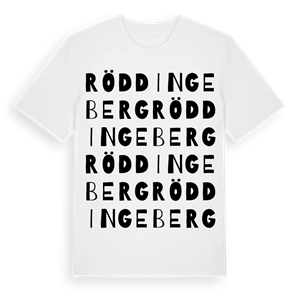 Röddingeberg ordlek t-shirt – ekologisk bomull t-shirt från Pinshirt