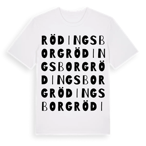 Rödingsborg ordlek t-shirt – ekologisk bomull t-shirt från Pinshirt