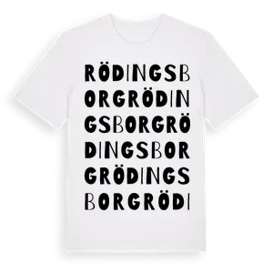 Rödingsborg ordlek t-shirt – ekologisk bomull t-shirt från Pinshirt