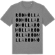 Mid Heather Gray t-shirt med Rödmölla ordlek t-shirt