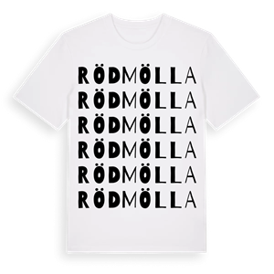 Rödmölla ordlek t-shirt – ekologisk bomull t-shirt från Pinshirt