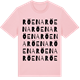 Pink Cotton t-shirt med Röena ordlek t-shirt