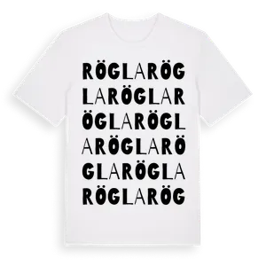 Rögla ordlek t-shirt – ekologisk bomull t-shirt från Pinshirt