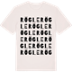 Vintage White t-shirt med Rögle ordlek t-shirt