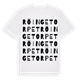 White t-shirt med Röingetorpet ordlek t-shirt