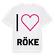 Jag älskar Röke t-shirt stort tryck