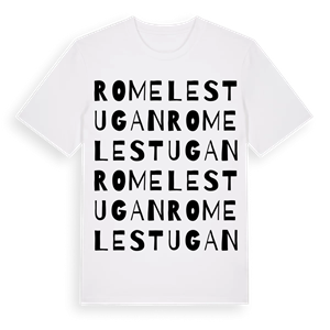 Romelestugan ordlek t-shirt – ekologisk bomull t-shirt från Pinshirt