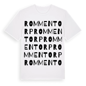 Rommentorp ordlek t-shirt – ekologisk bomull t-shirt från Pinshirt