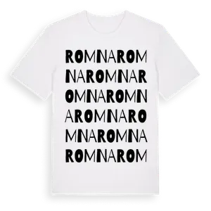 Romna ordlek t-shirt – ekologisk bomull t-shirt från Pinshirt