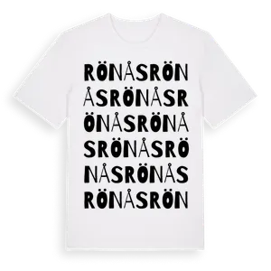 Rönås ordlek t-shirt – ekologisk bomull t-shirt från Pinshirt
