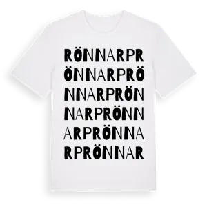 Rönnarp ordlek t-shirt – ekologisk bomull t-shirt från Pinshirt