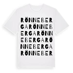 Rönneberga ordlek t-shirt – ekologisk bomull t-shirt från Pinshirt