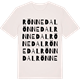 Vintage White t-shirt med Rönnedal ordlek t-shirt