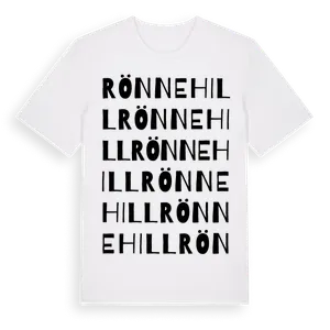 Rönnehill ordlek t-shirt – ekologisk bomull t-shirt från Pinshirt