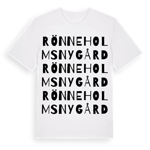 Rönneholms Nygård ordlek t-shirt – ekologisk bomull t-shirt från Pinshirt