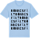 Blue Soul t-shirt med Rönnesfält ordlek t-shirt