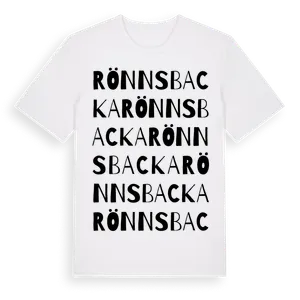 Rönnsbacka ordlek t-shirt – ekologisk bomull t-shirt från Pinshirt