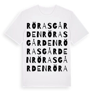 Rörasgården ordlek t-shirt – ekologisk bomull t-shirt från Pinshirt