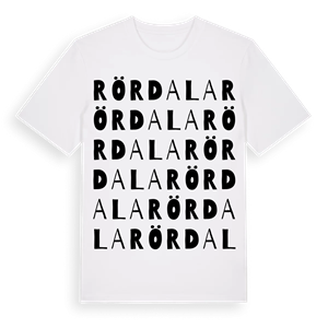 Rördala ordlek t-shirt – ekologisk bomull t-shirt från Pinshirt