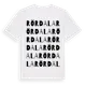 White t-shirt med Rördala ordlek t-shirt
