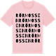 Pink Cotton t-shirt med Rörmossen ordlek t-shirt