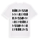 Rörums sommarby ordlek t-shirt