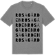 Mid Heather Gray t-shirt med Rosagården ordlek t-shirt