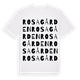 Rosagården ordlek t-shirt