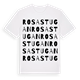 Rosastugan ordlek t-shirt