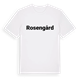 White t-shirt med Rosengård fetstil t-shirt
