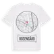White t-shirt med Rosengård t-shirt
