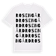 White t-shirt med Rosengård ordlek t-shirt