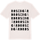 Vintage White t-shirt med Rosengård ordlek t-shirt