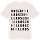 Vintage White t-shirt med Rosenhill ordlek t-shirt