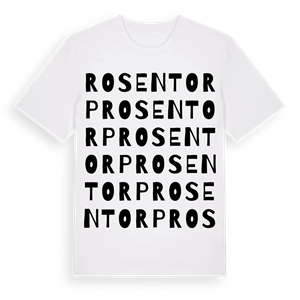 Rosentorp ordlek t-shirt – ekologisk bomull t-shirt från Pinshirt