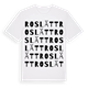 Roslätt ordlek t-shirt
