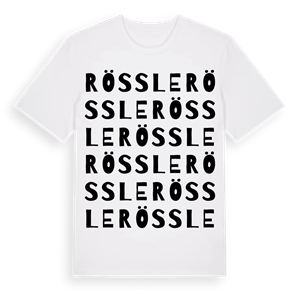 Rössle ordlek t-shirt – ekologisk bomull t-shirt från Pinshirt