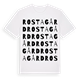 Rosta gård ordlek t-shirt