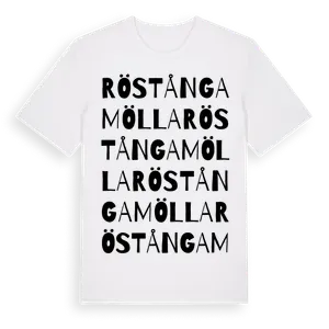 Röstångamölla ordlek t-shirt – ekologisk bomull t-shirt från Pinshirt