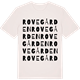Vintage White t-shirt med Rovegården ordlek t-shirt